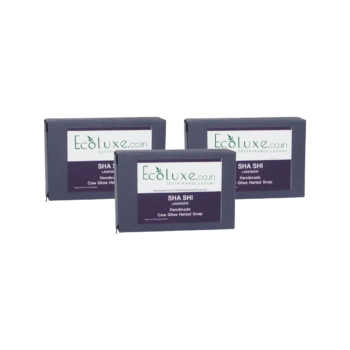 Lavender Cow Ghee Herbal Soap – Economy Pack 3